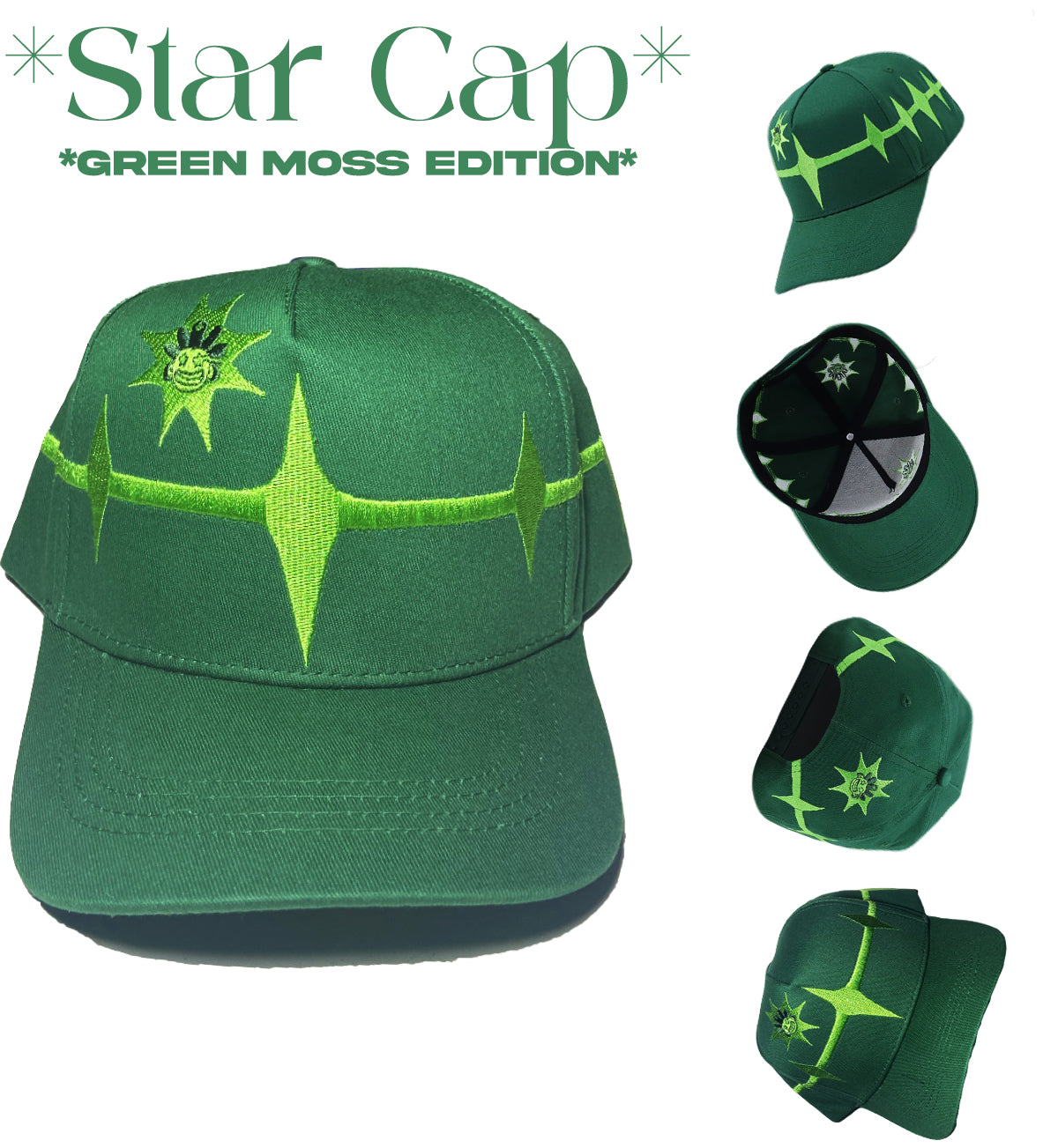 Moss Green Star Cap